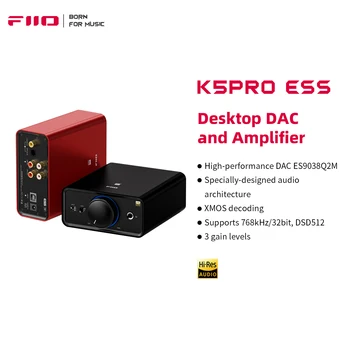 FiiO K5 Pro ESS ES9038Q2M|768K/32 bit și DSD decodare Deskstop DAC si Amplificator pentru Acasă și Calculator